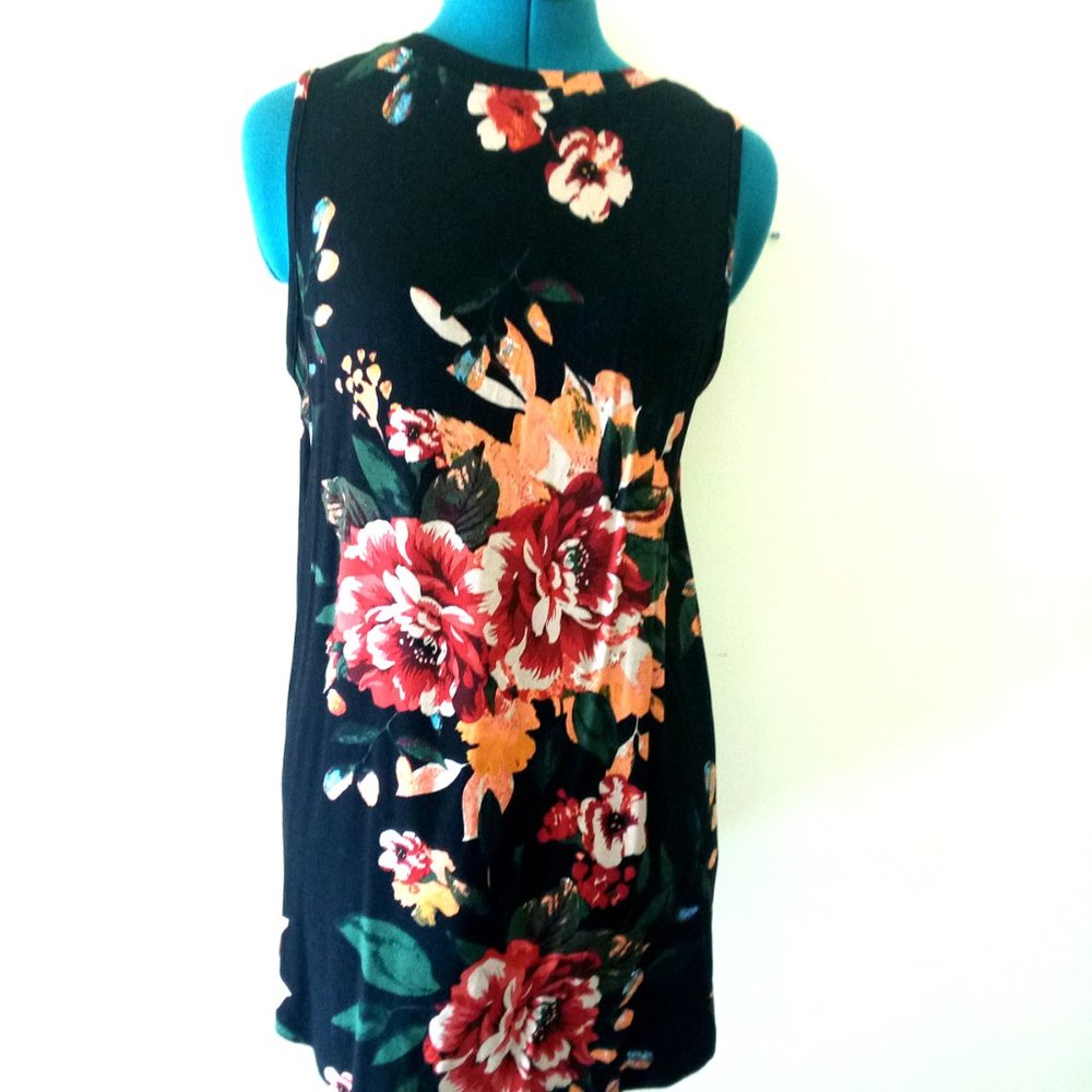 Longyuan XL Floral Blouse, Rayon & Spandex